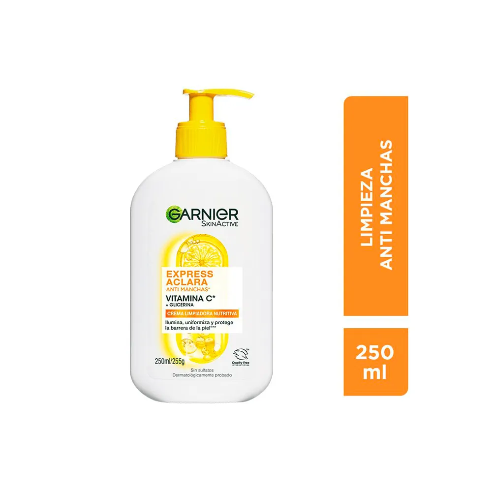 Garnier S.Active Crema Limpiadora Nutritiva Vit C Express Aclara