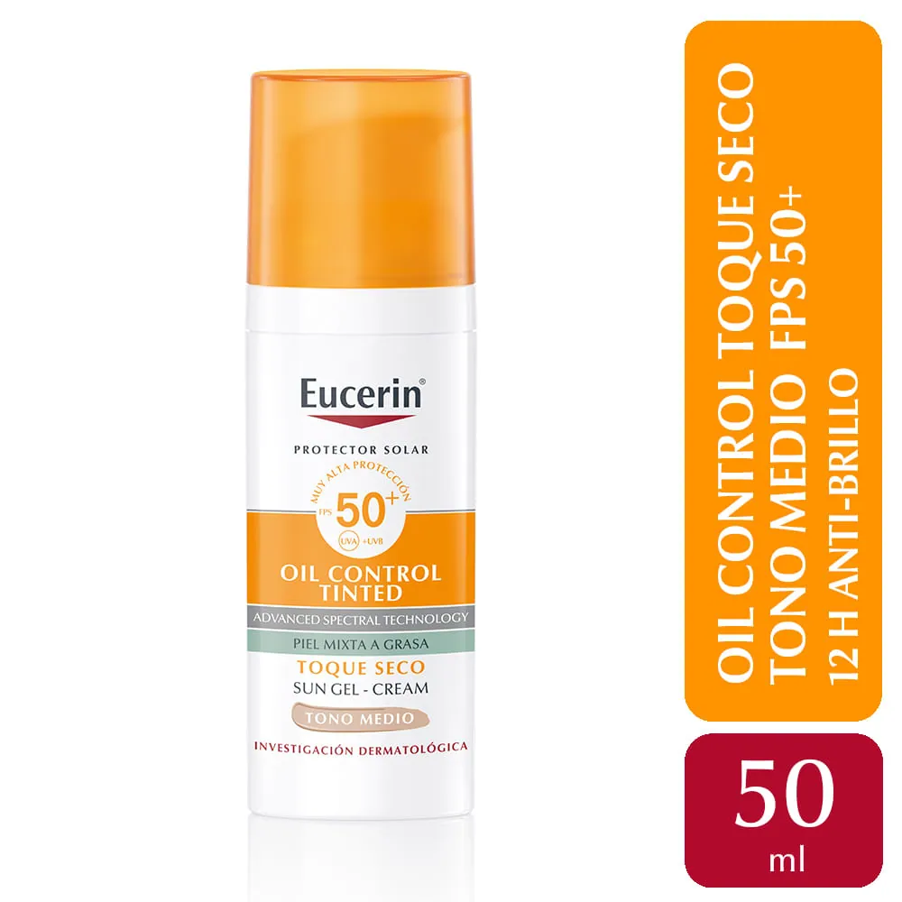 Eucerin Sun Oil Control Tinted Medio Fps50+