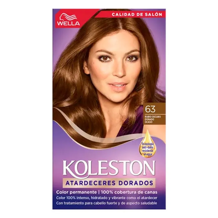 Koleston Tint Kit N 63 Rubio Oscuro Dorado