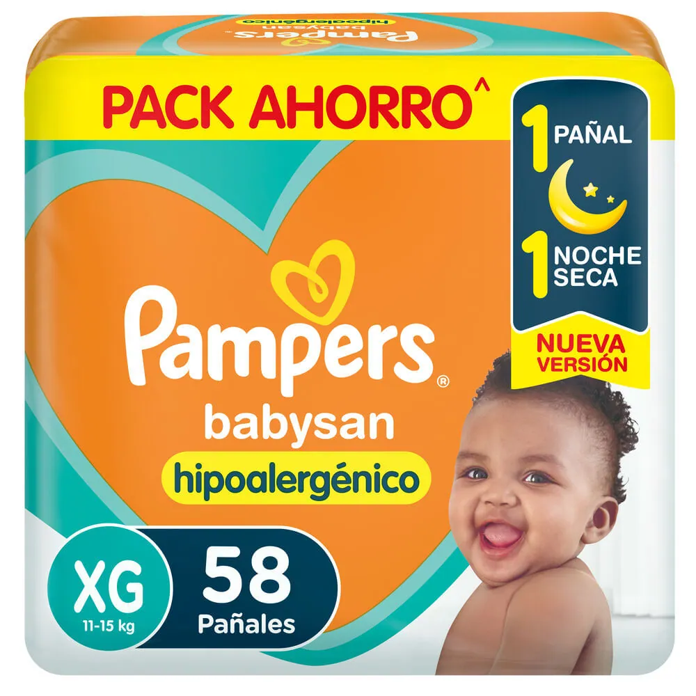 Pampers Babysan Hipoalerg Pañal Xg
