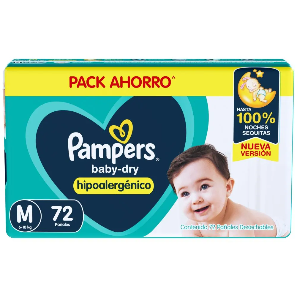 Pampers Baby Dry Pañal M