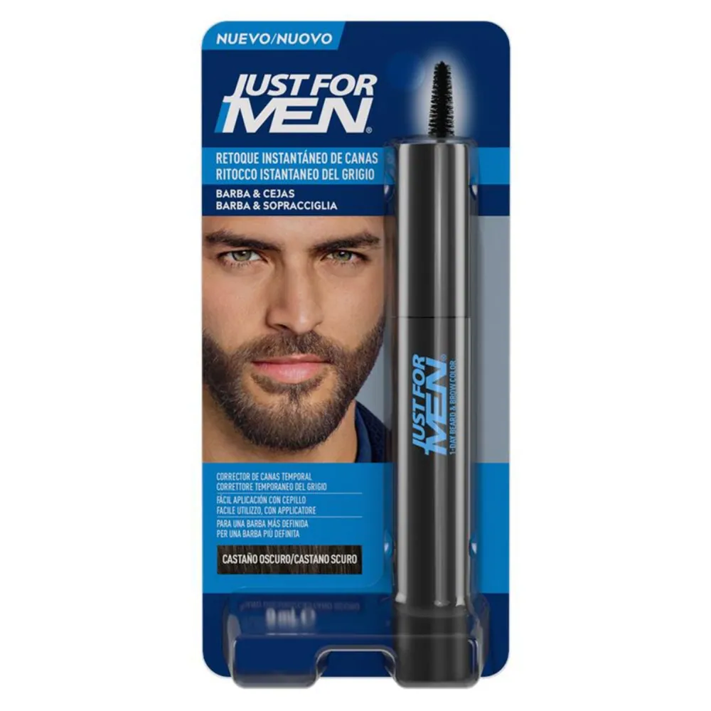 Just For Men Touch Barba y Cejas Castaño Oscuro