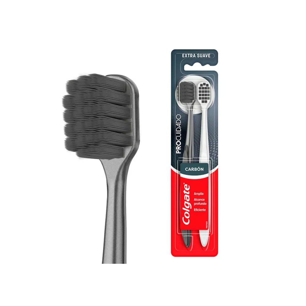 Colgate Cepillo Dental Pro Cuidado Carbon Ex-Suave