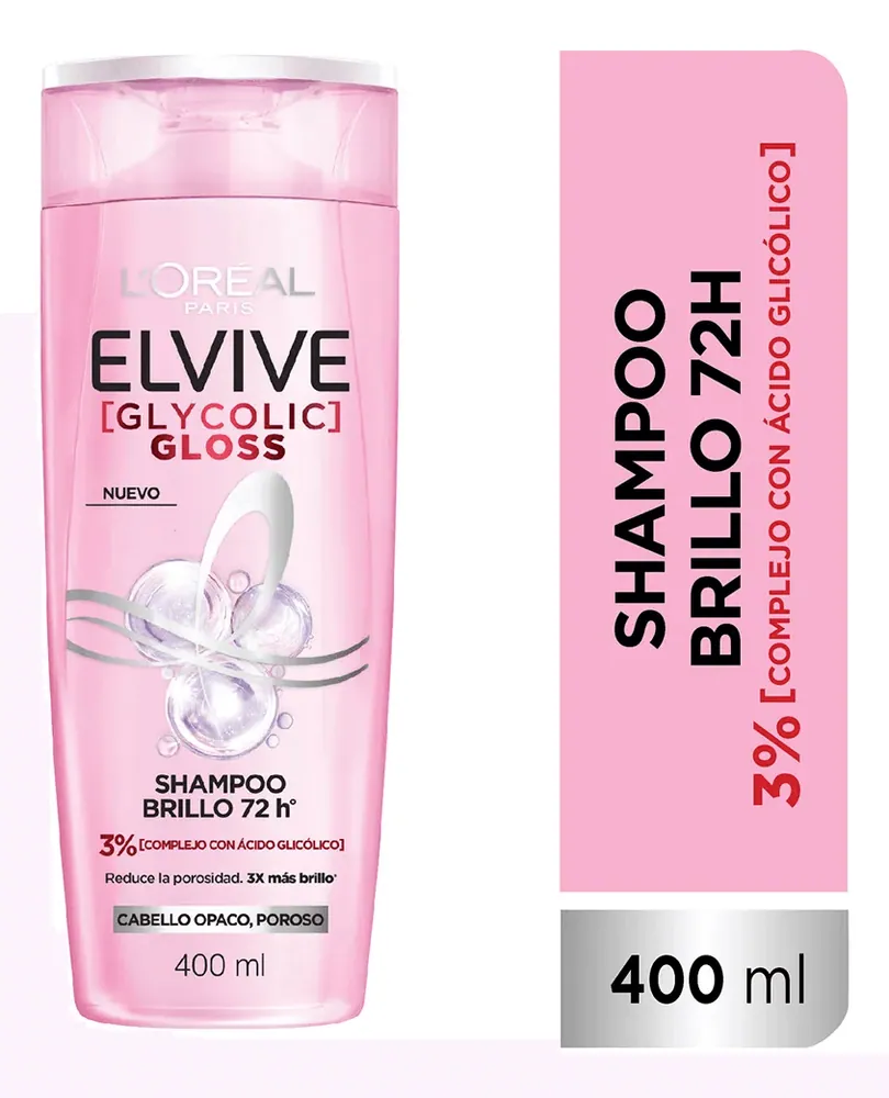 Elvive Glico Gloss Brillo Shampoo