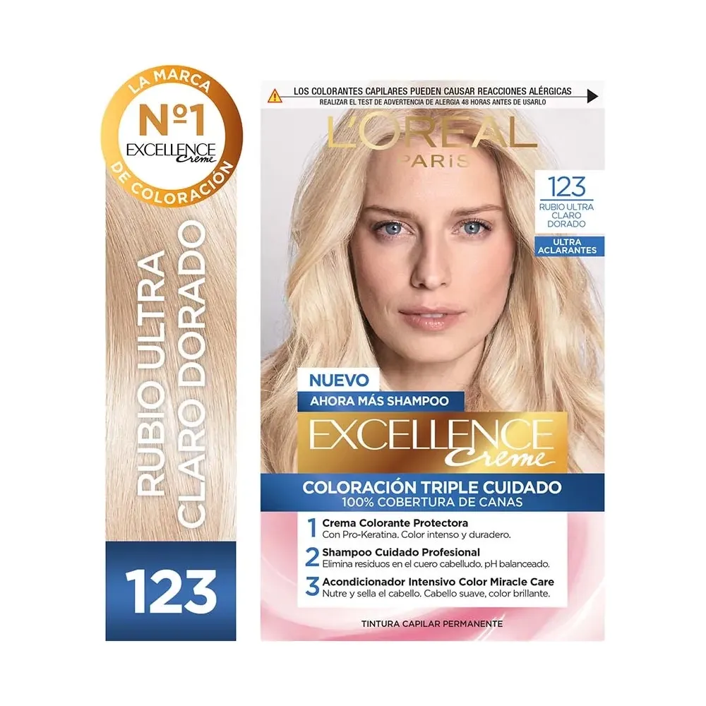 Excellence Tintura Ultra Blonds N 123