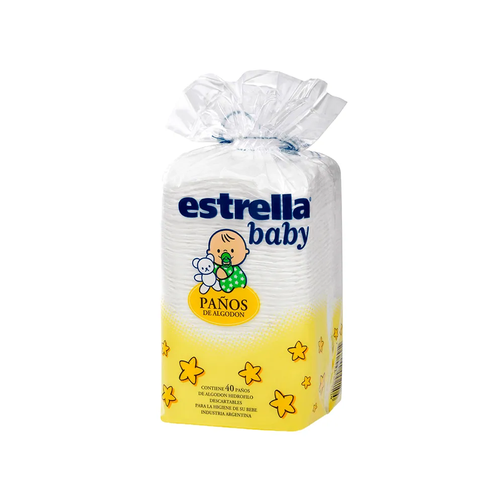 Estrella Algodon Baby Paños
