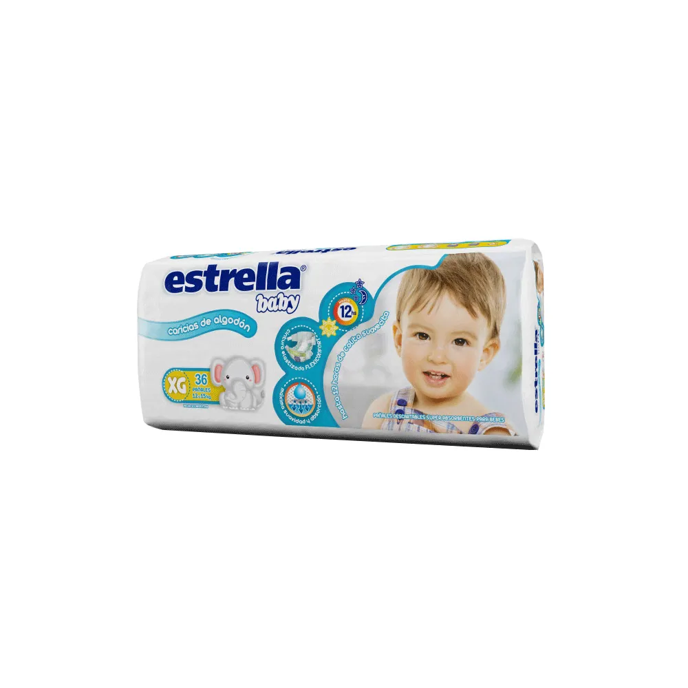Estrella Baby Caricia de Alg Pañal Xg