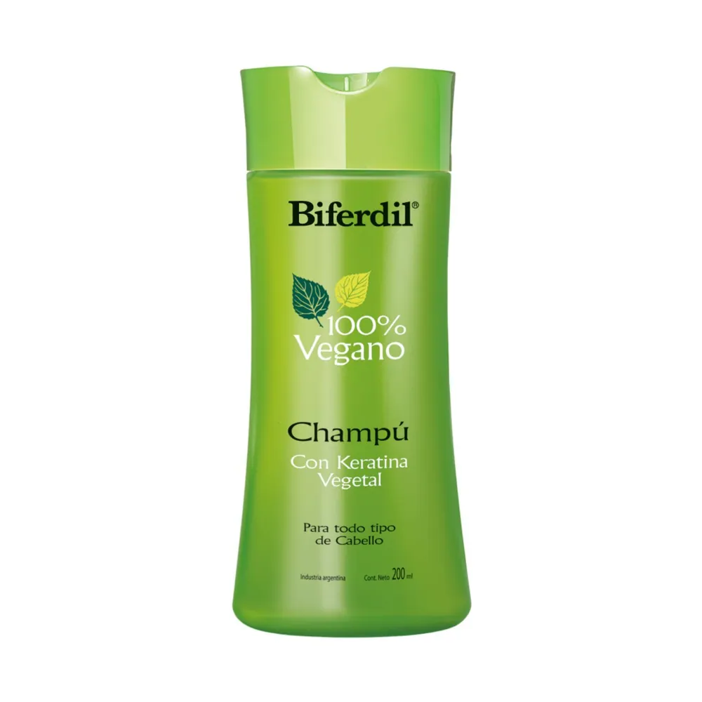 Biferdil 100% Vegano C/Keratina Vegetal Shampoo