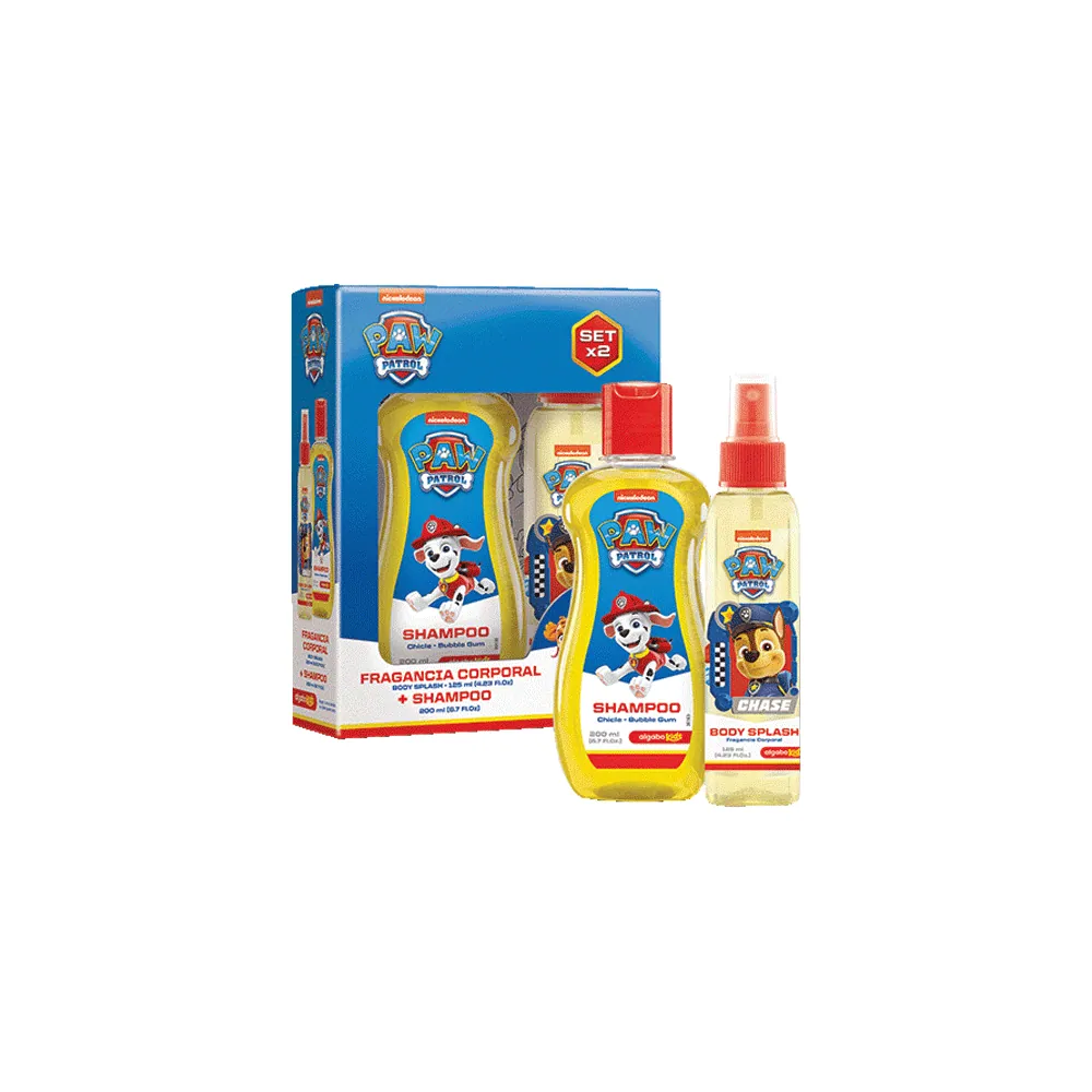 Algabo Kids Paw Patrol Set (Body Splash X125 ML + Shampoo X 200 Ml)