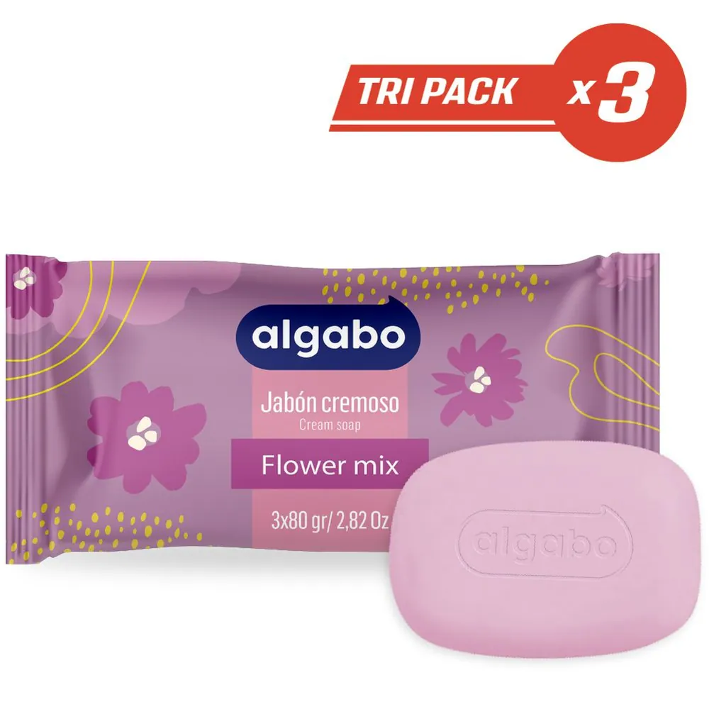 Algabo Jabón Tocador Flower Mix 3