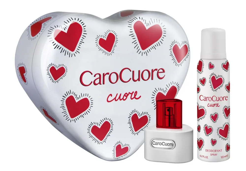 Caro Cuore Cuore Lata Corazon(Edt X 60 Ml+Deo X 123 Ml)
