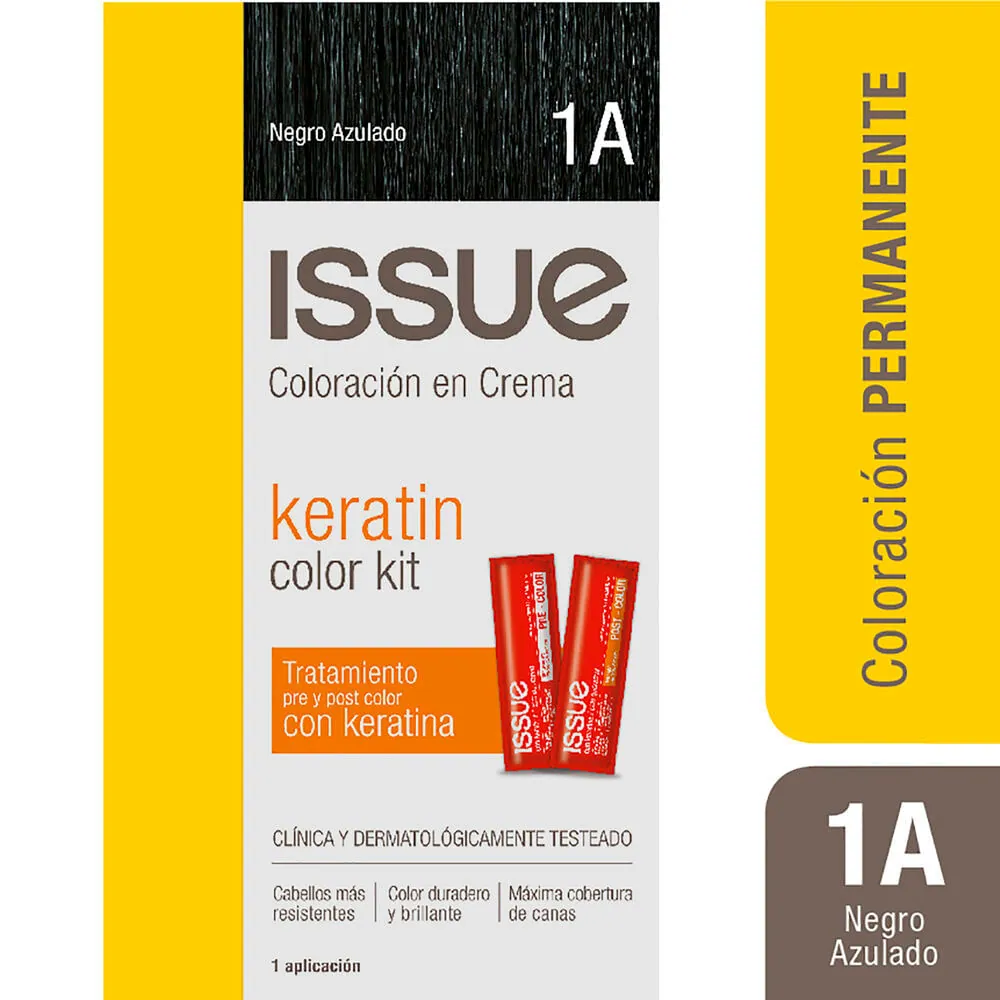 Issue Kit Eco Keratina N 1A Negro Azulado
