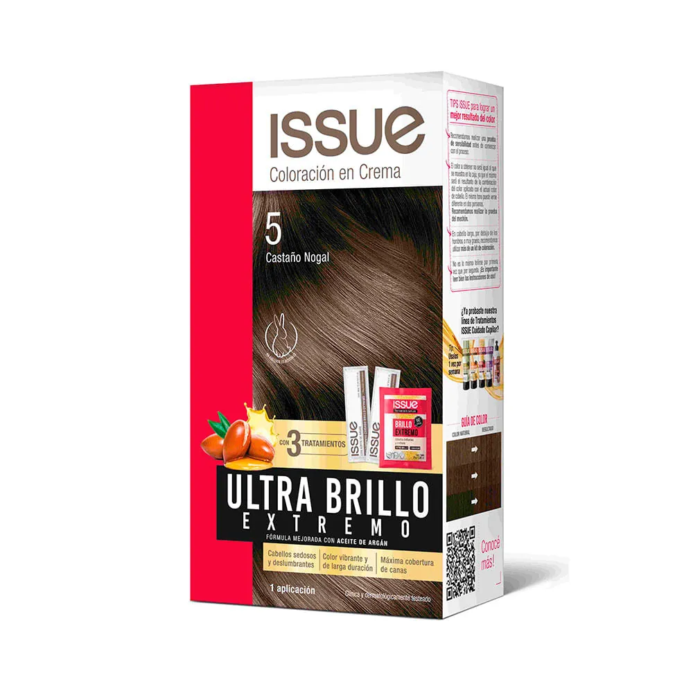 Issue Ultra Brillo Kit N 5 Castaño Nogal
