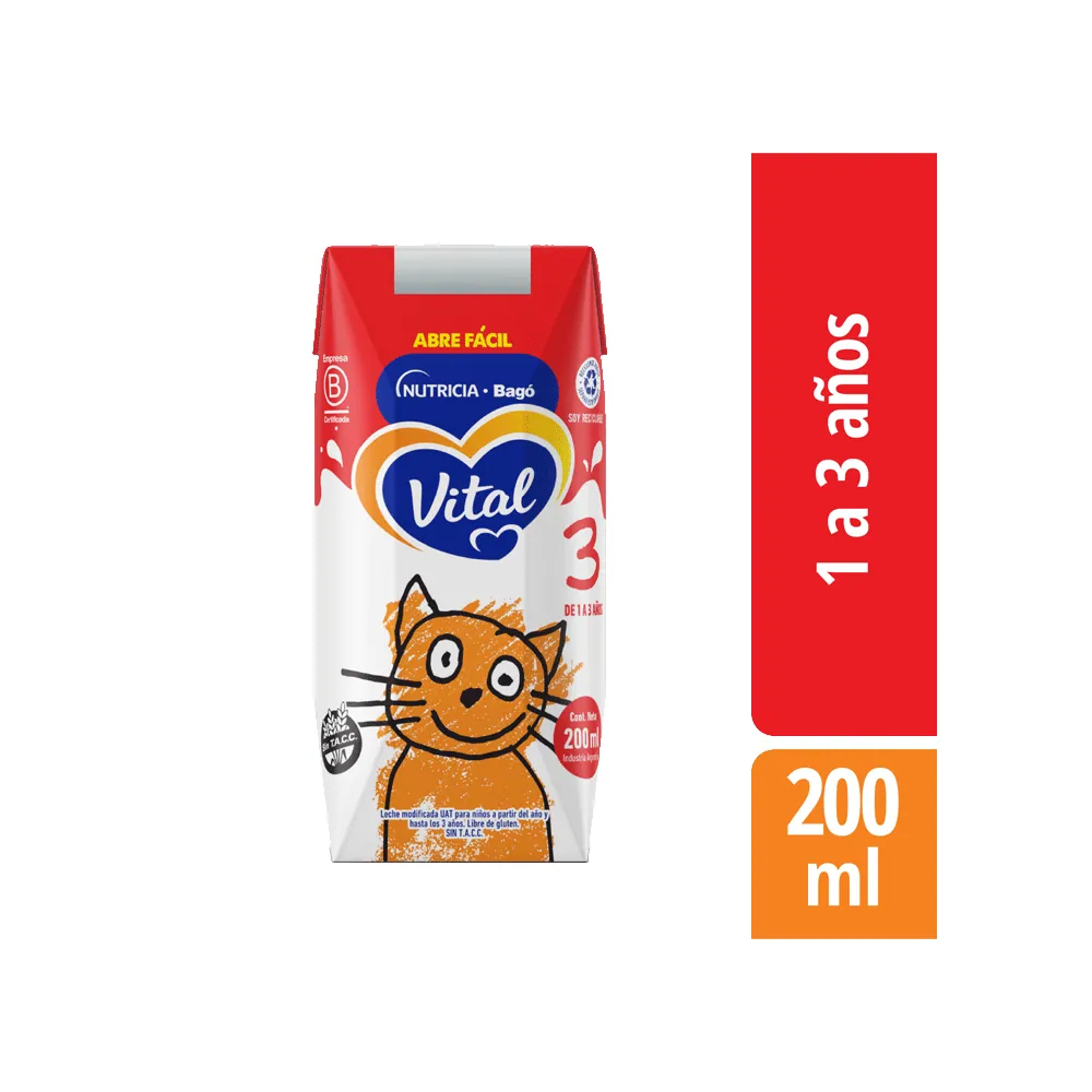 Vital Infantil 3 Brik Líquido