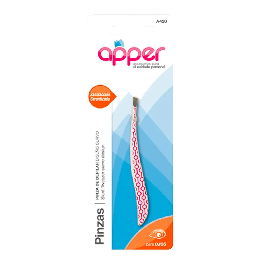 Apper Pinza Depilar Curva (A420)