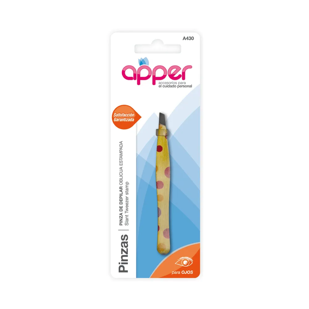 Apper Pinza Depilar Oblicua Estampada (A430)