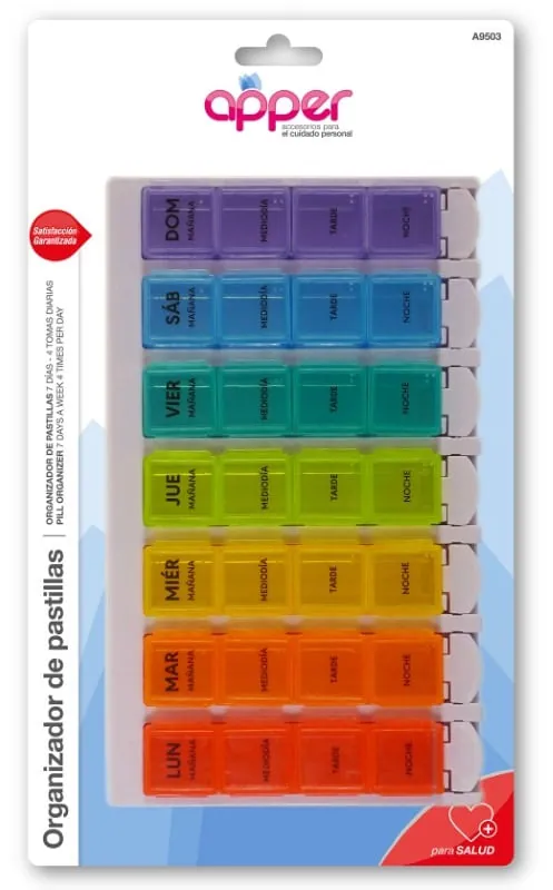 Apper Pastillero Organizador 7 Dias 4 Tomas