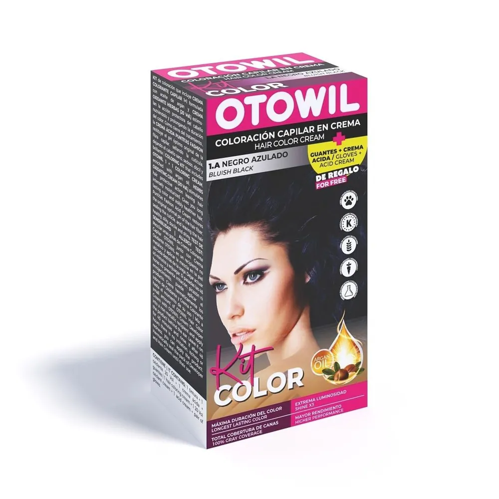Otowil Kit Simple Tintura 1.A Negro Azulado