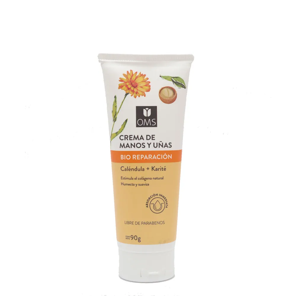 Crema Manos y Uñas Biorep Calendula+Karite Oms