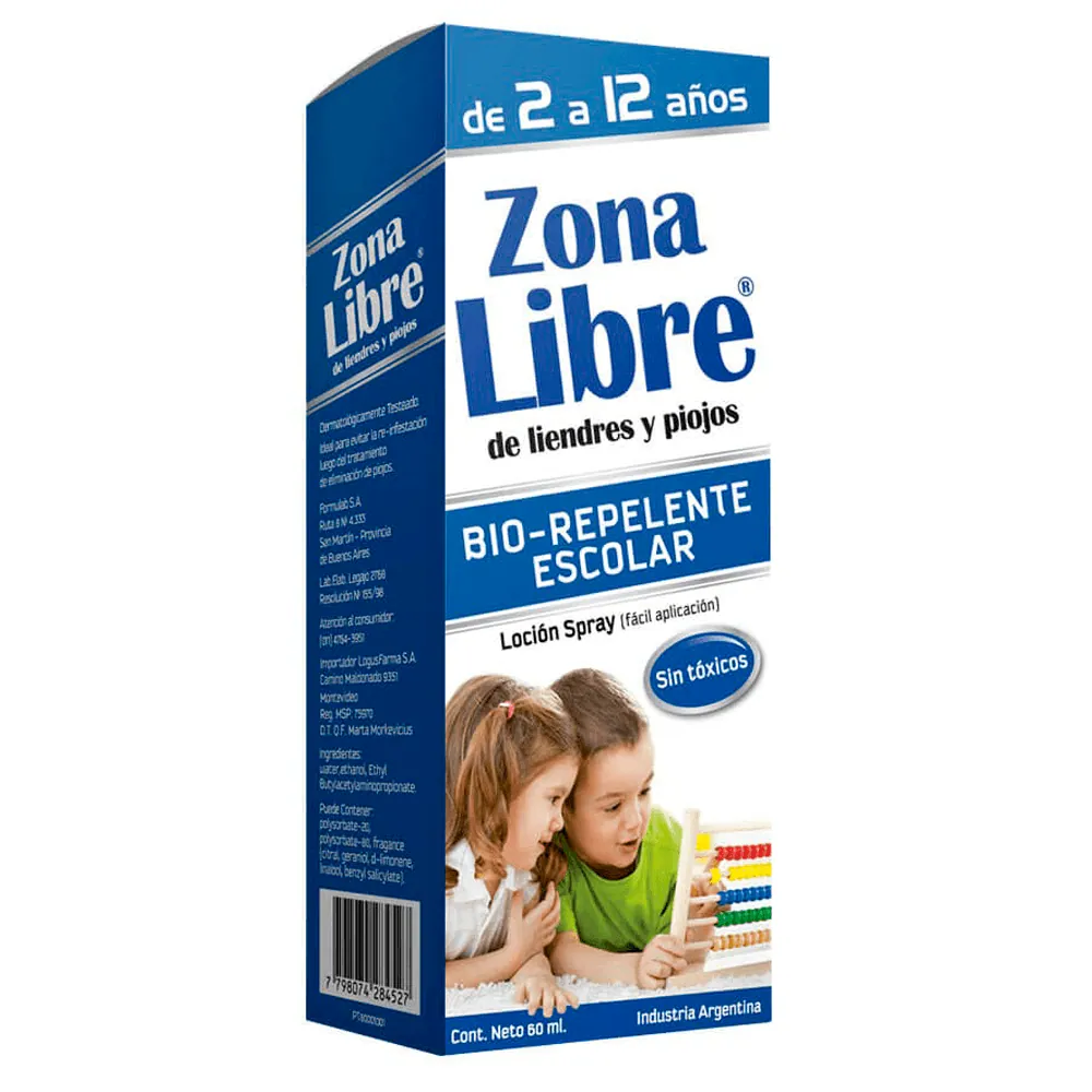 Zona Libre Bio-Repe Escolar Loción Spr