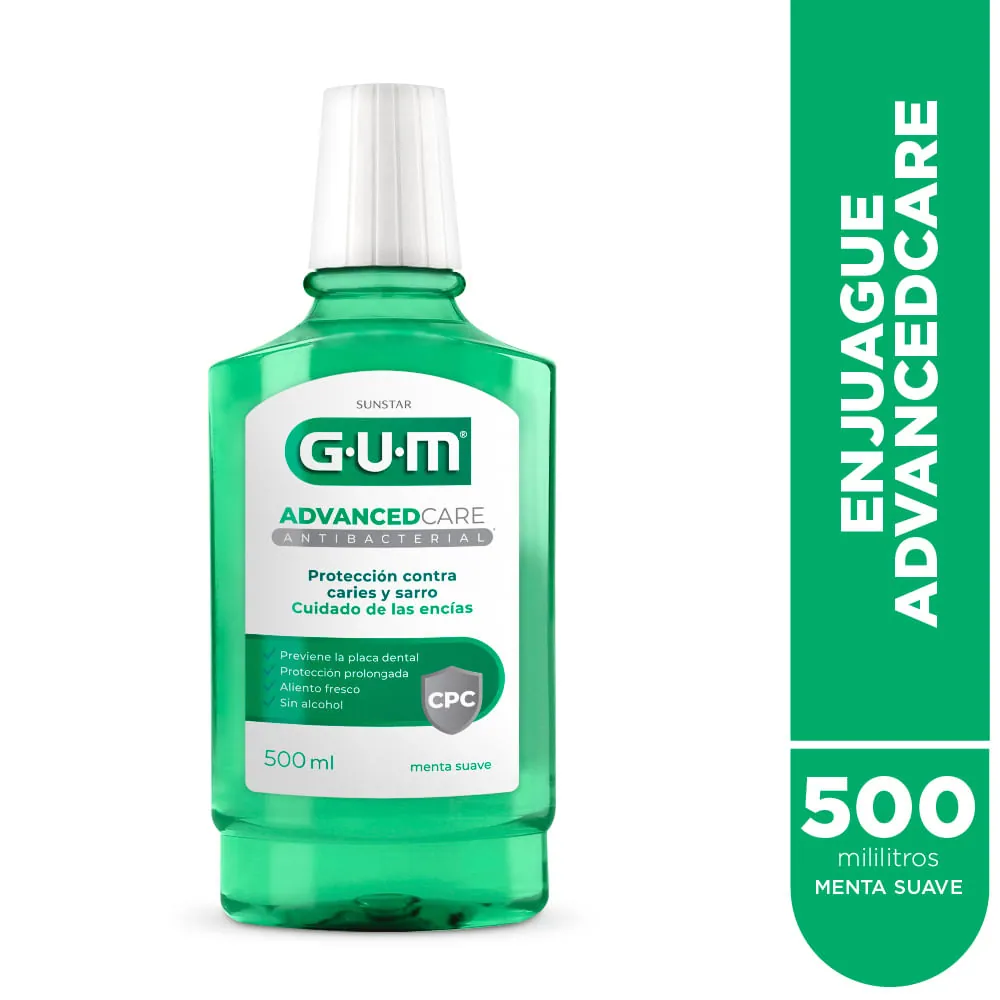 GUM Enj Buc Antibacterial Menta Suave