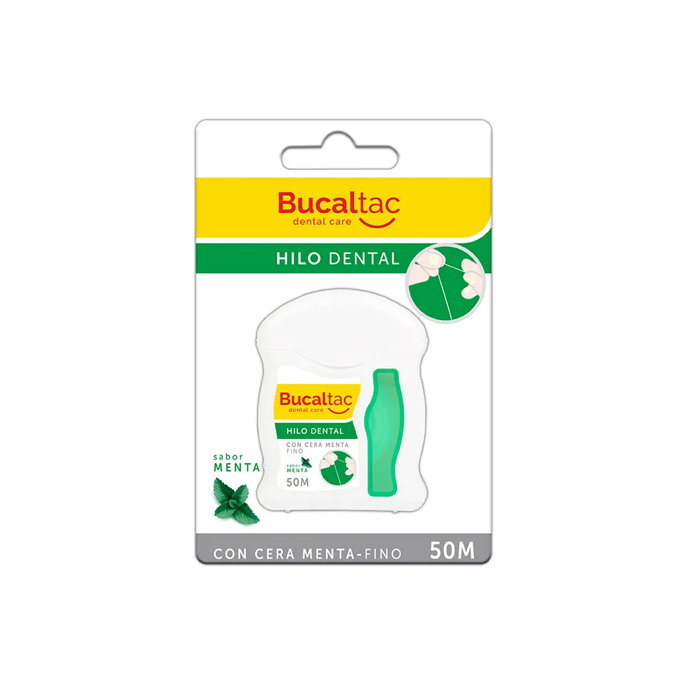 Bucal-Tac Hilo Dental C/Cera Menta Fino X50M