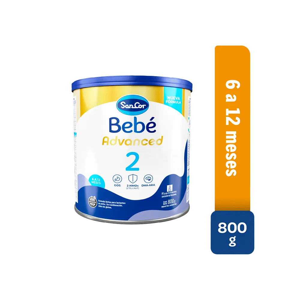 Sancor Bebe Advanced 2 Pwd Lata