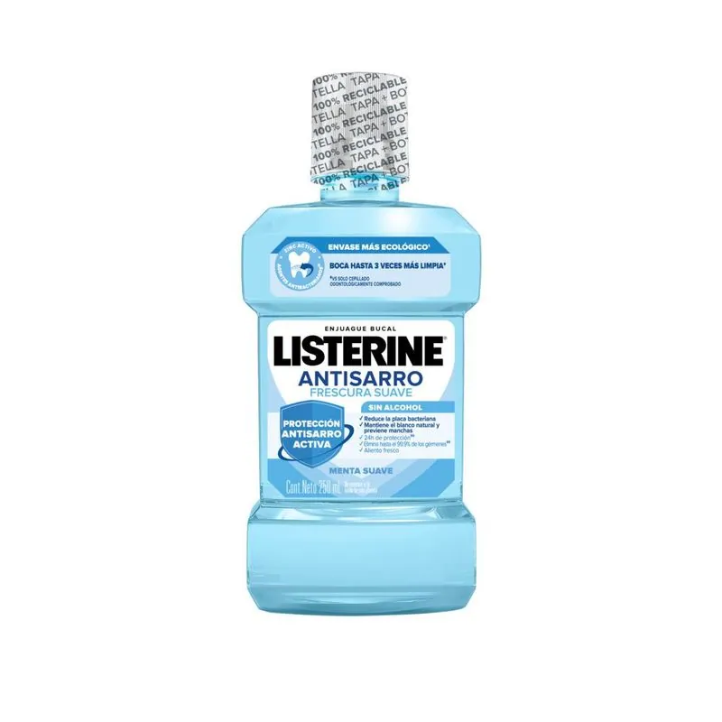 Listerine Antisarro Frescura Suave Enjuague Bucal sin Alcohol