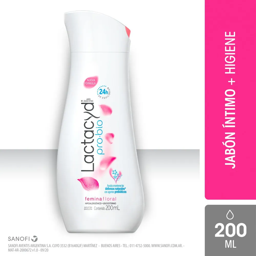 Lactacyd Femina Pro Bio Jabón Líquido
