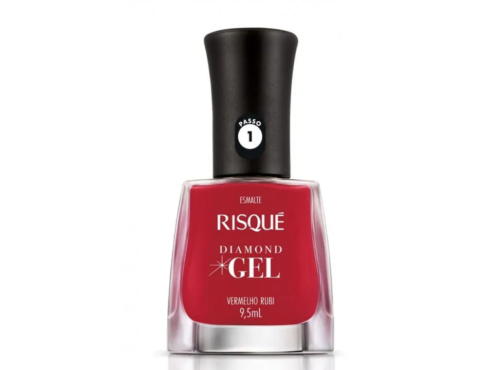 Risque Esmalte Vermelho Rubi Linea Gel