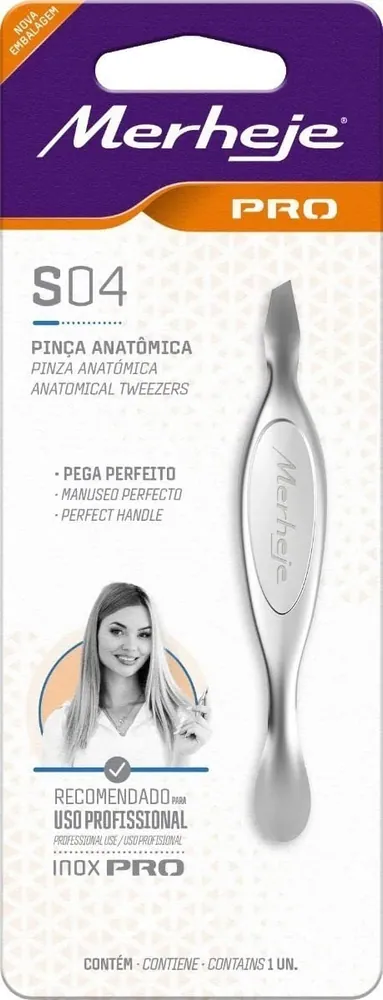 Merheje Professional Pinza Depilatoria Anatómica S04