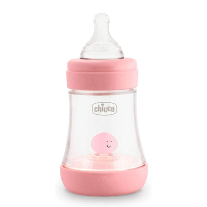 Chicco Mamadera Perfect5 0m+F.Lento Rosa