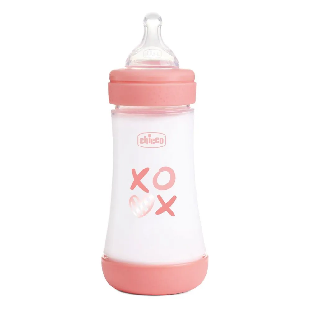 Chicco Mamadera Perfect5 2m+F.Medio Rosa