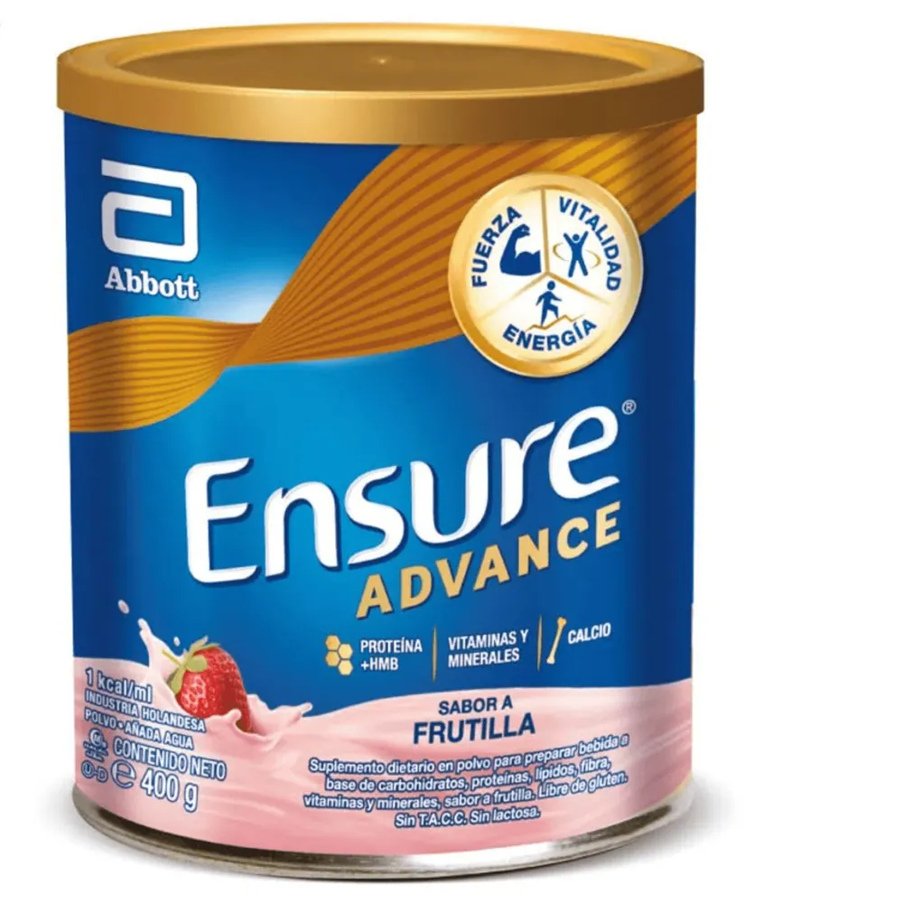 Ensure Polvo Advance Frutilla Lata