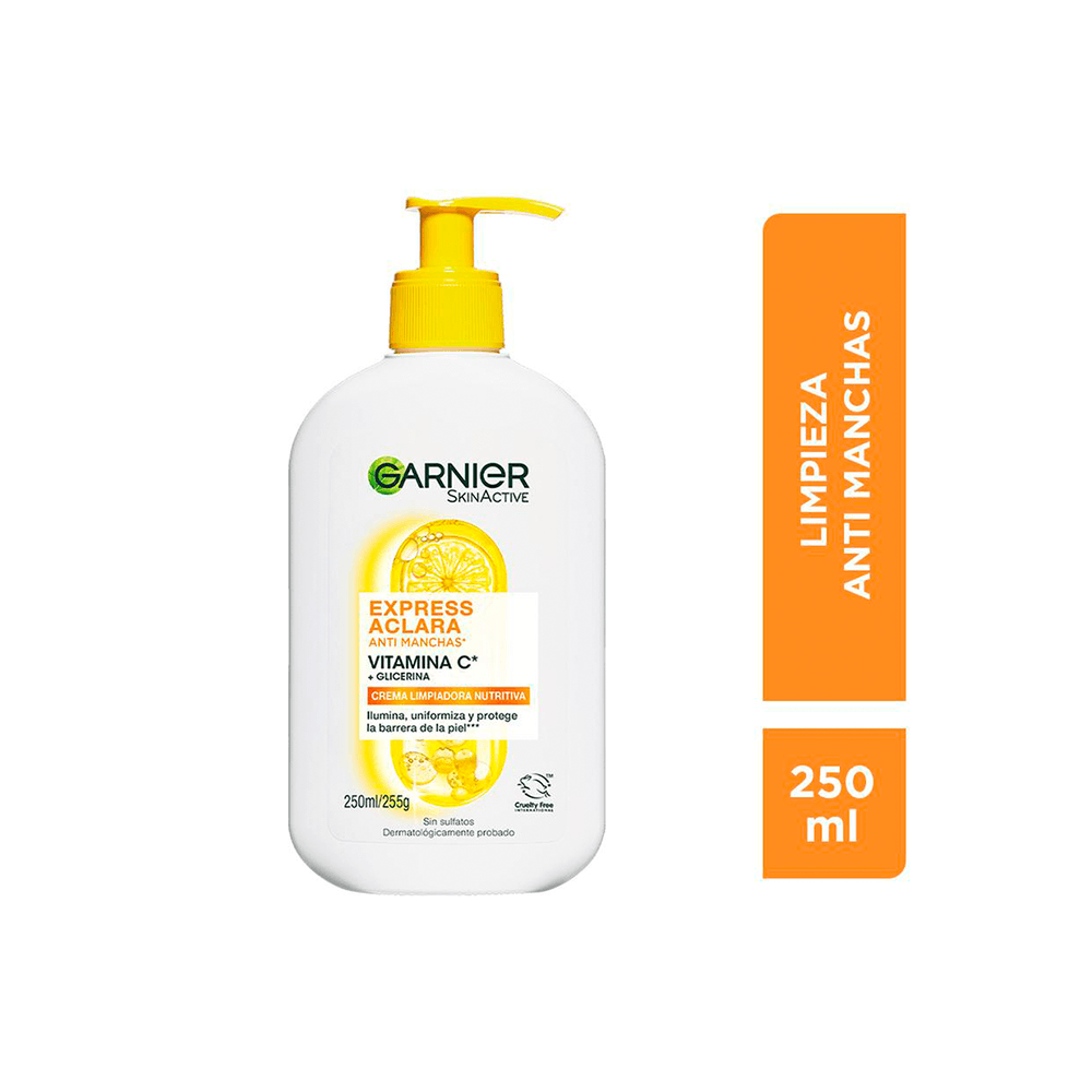 Garnier S.Active Crema Limpiadora Nutritiva Vit C Express Aclara