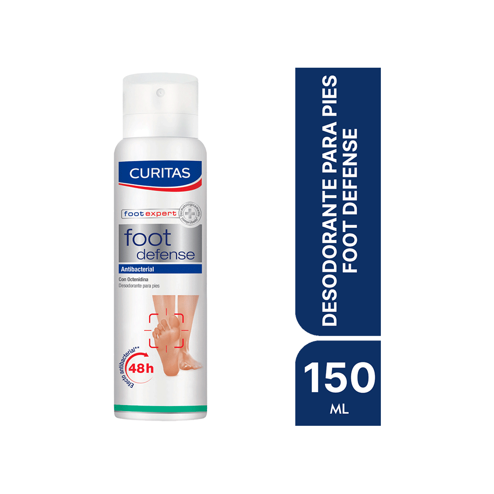 Curitas Desodorante Aerosol P-Pies Foot Def Antibacterial X150M