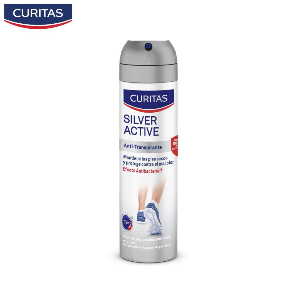 Curitas Desodorante Aerosol para Pies Silver Active