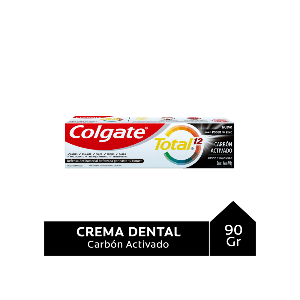 Colgate Crema Dental Total 12 Carbon Activado