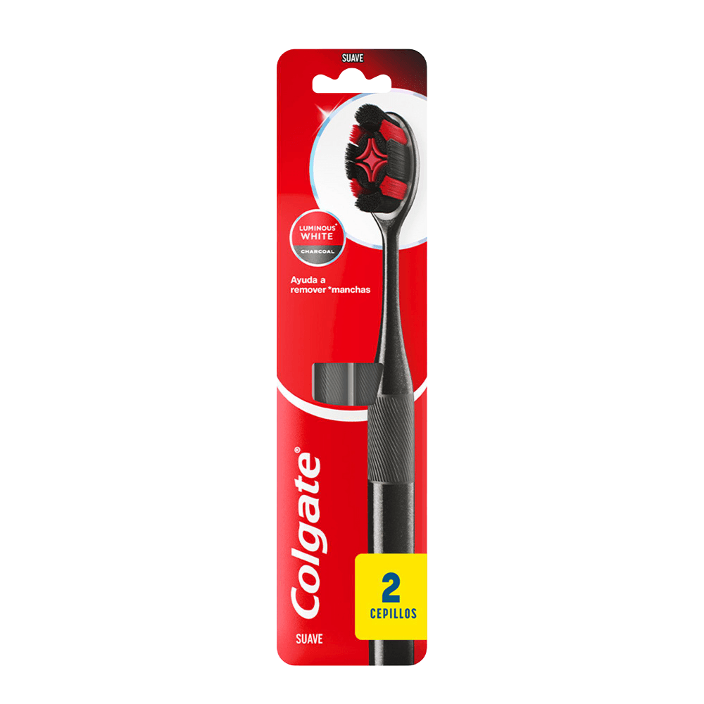 Colgate Cepillo Dental Luminous White Carbon Sve