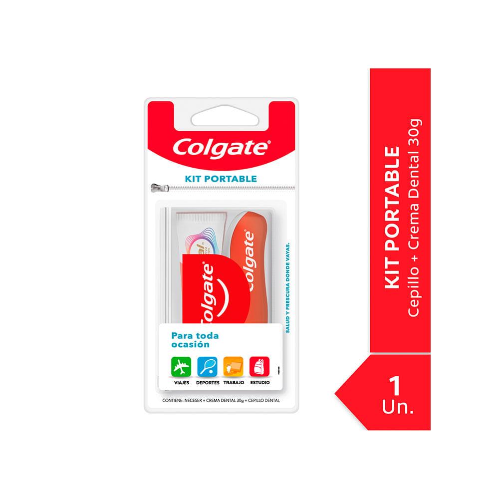 Colgate Kit Cepillo Portable + Crema Dental Total 12