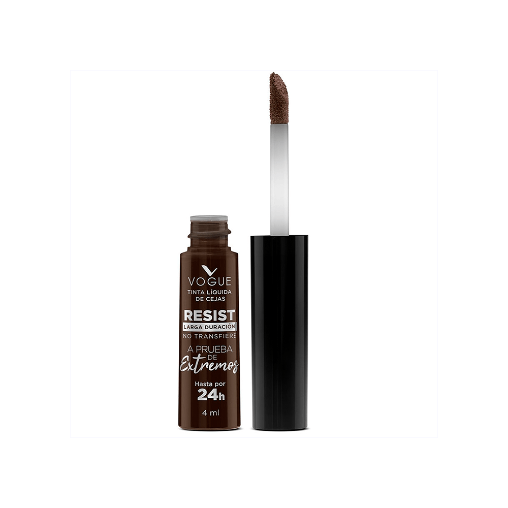 Vogue Tinta Líquido de Cejas Resist Larga Durac Caoba