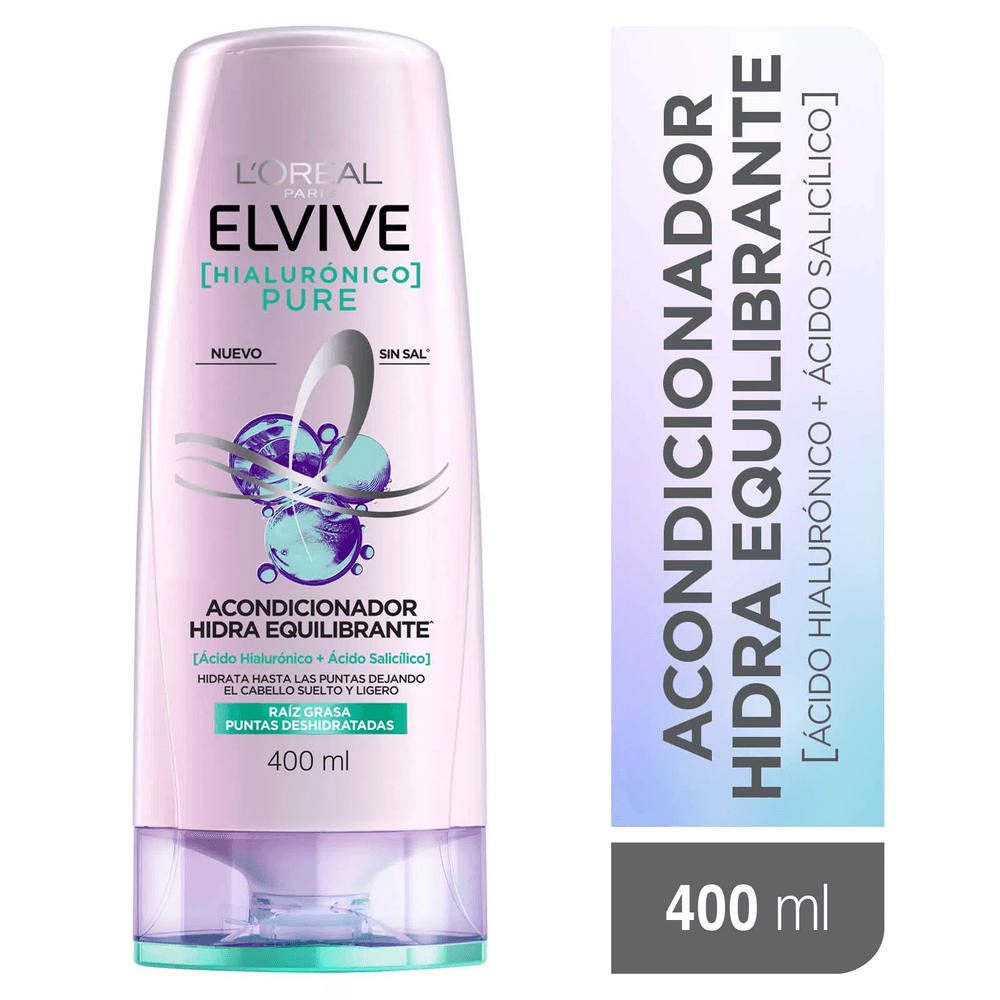 Elvive Hyaluro Pure Hidra Equilibran Acondicionador