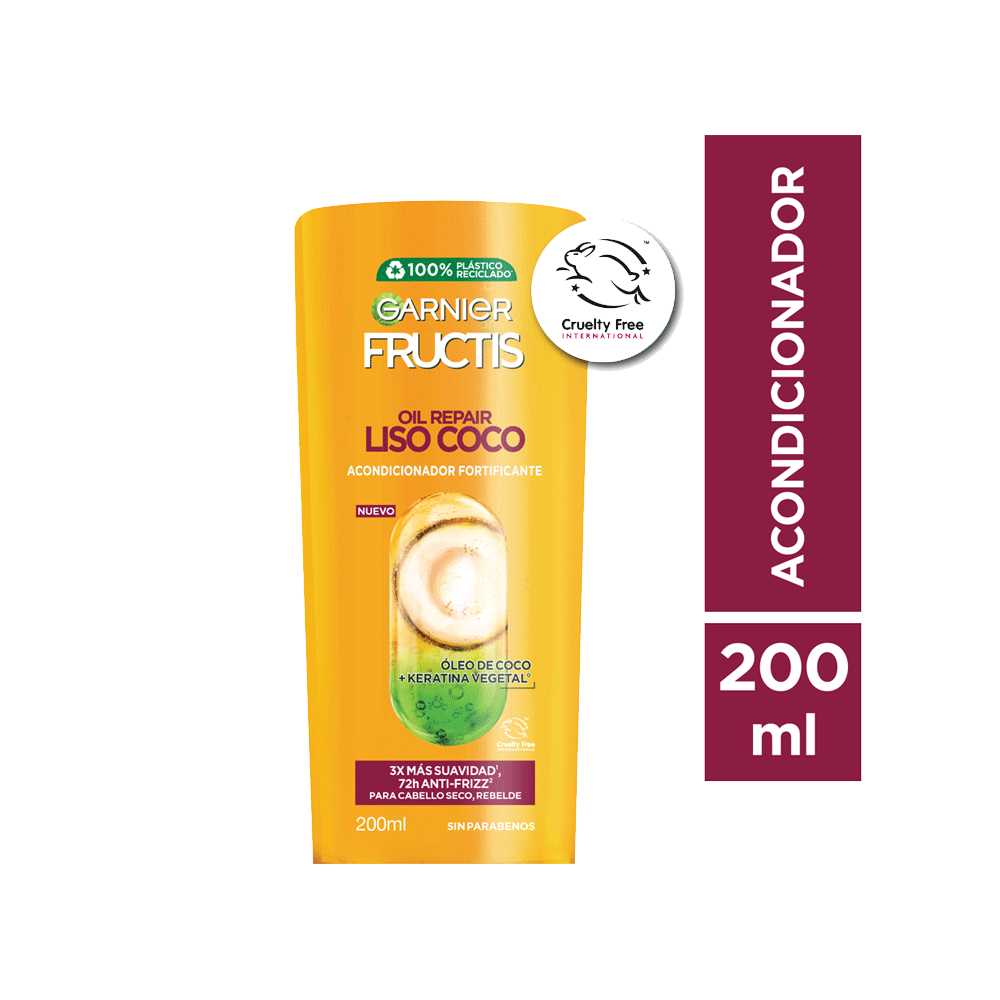 Fructis Liso Coco Ac X 200 Ml(New)