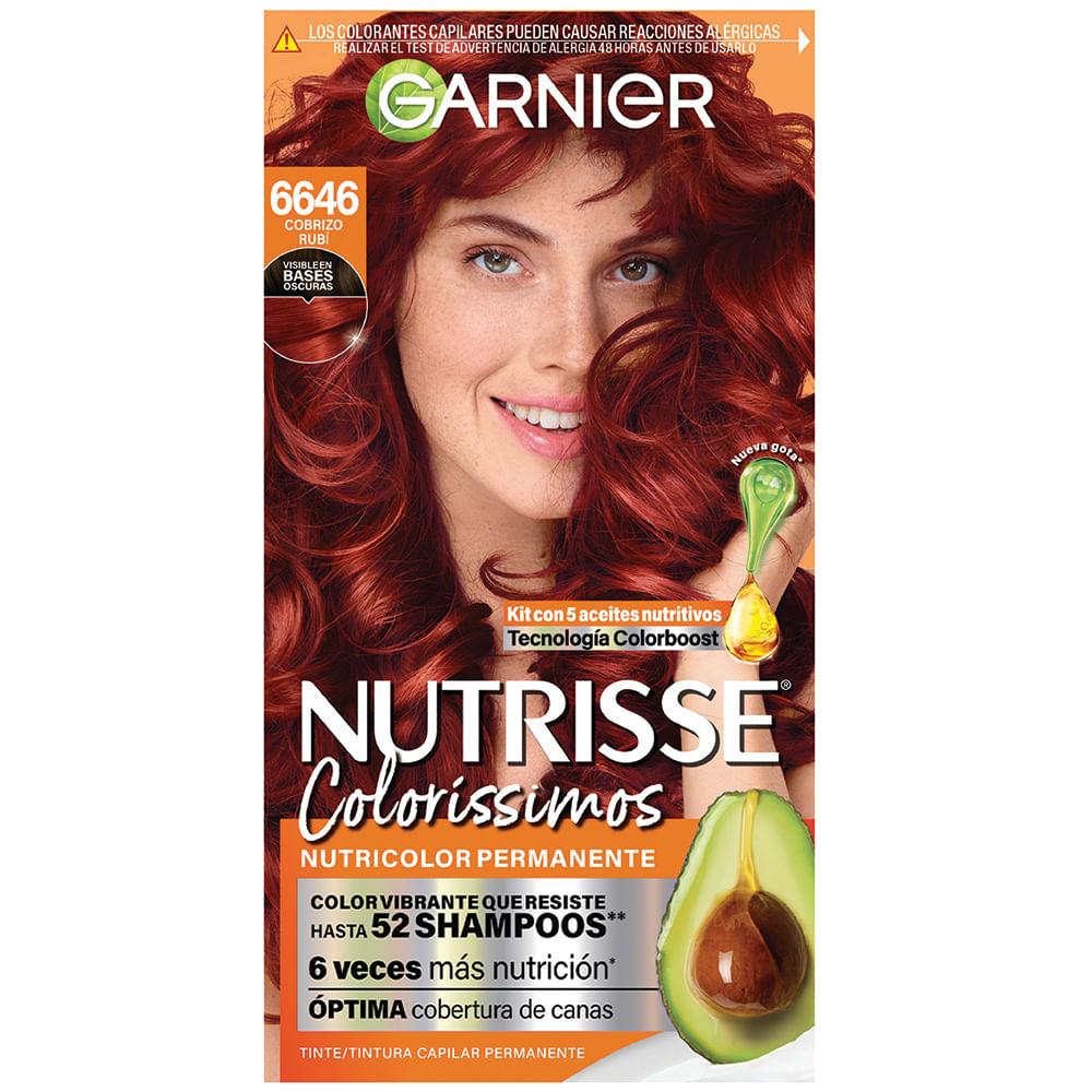 Nutrisse Garnier Kit Tintura 6646 Cobrizo Rubi Colorissimos