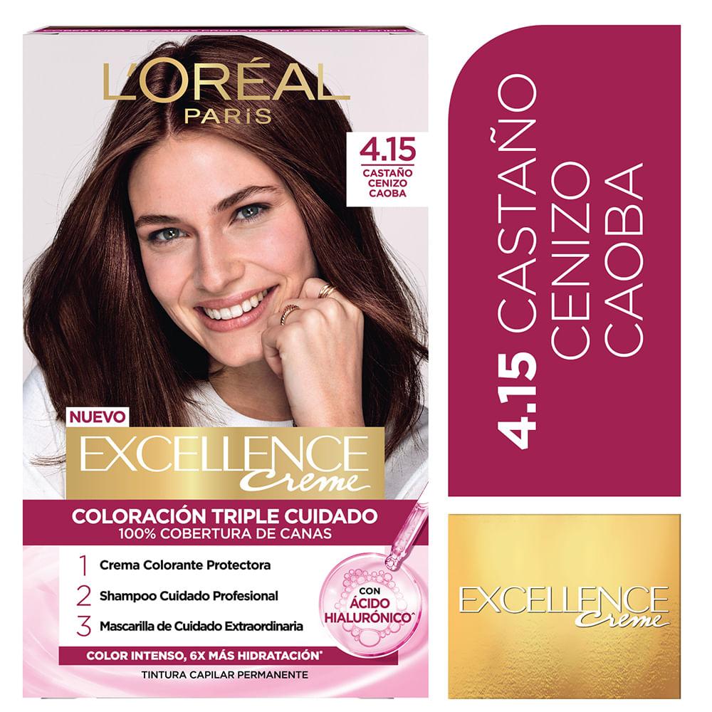 Excellence Tintura Creme N 4/15 Castaño Cenizo Caoba