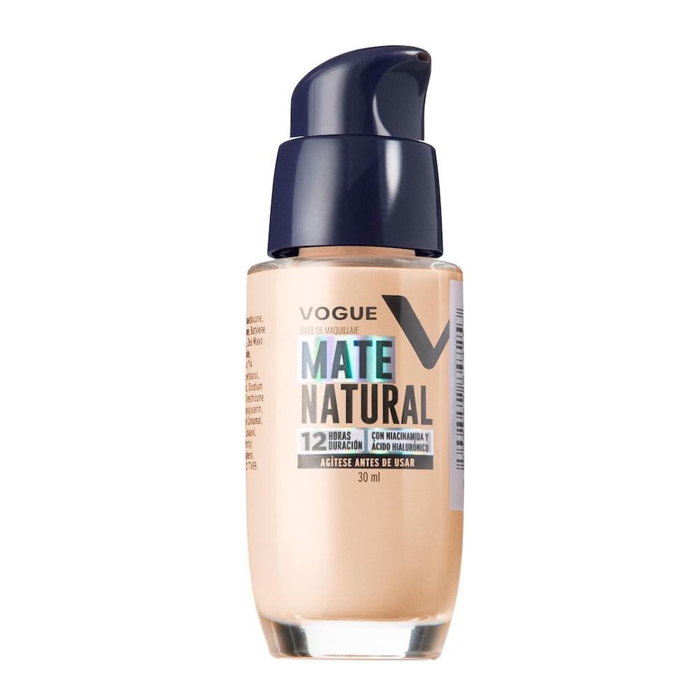 Vogue Base Líquido Mate Natural Crema 110C
