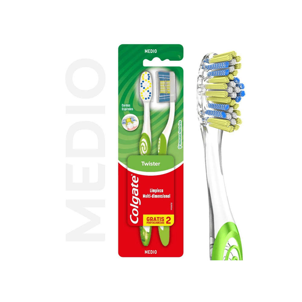 Colgate Cepillo Dental Twister C/Capuchon Pack