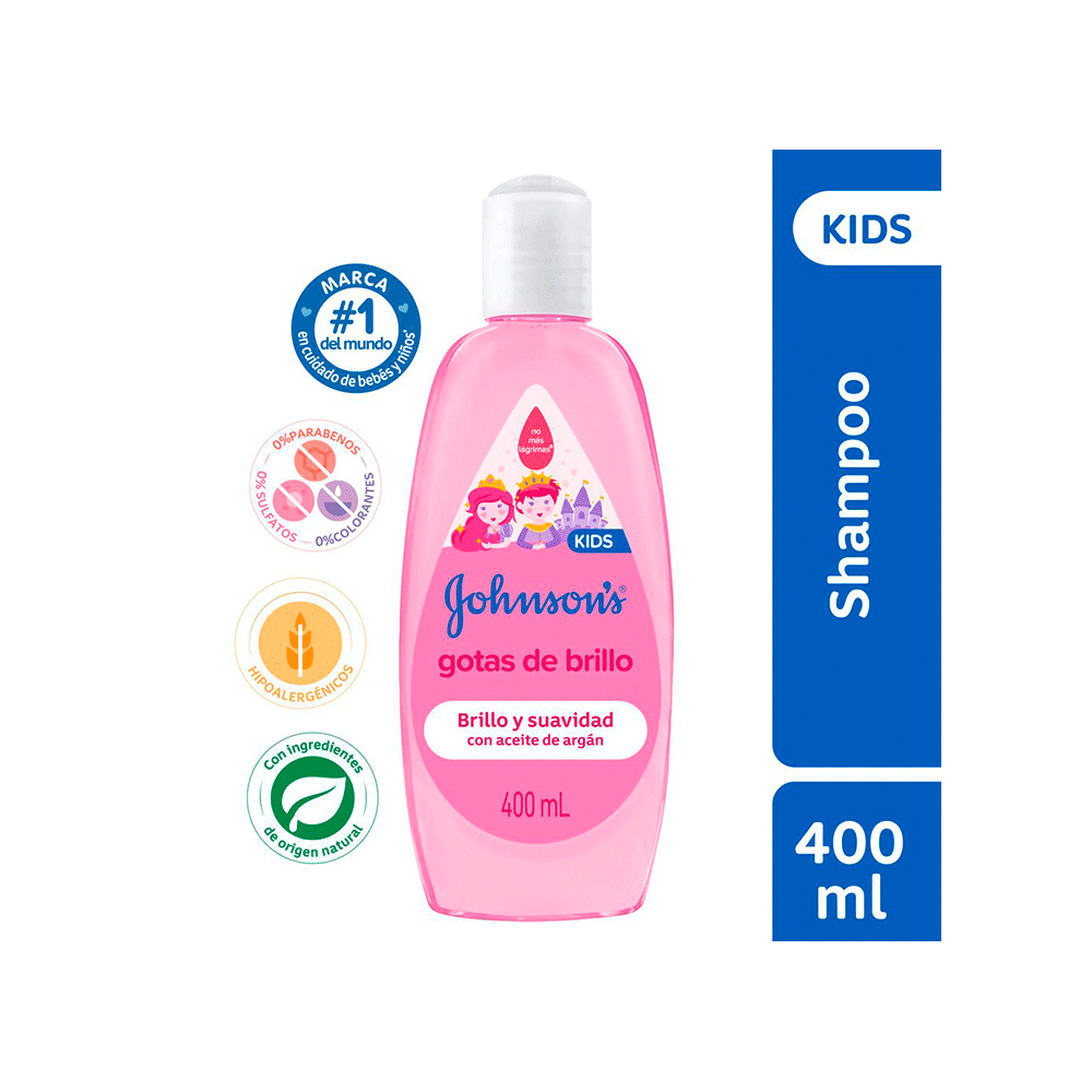 J&J Gotas de Brillo Shampoo X 400 Ml(New)