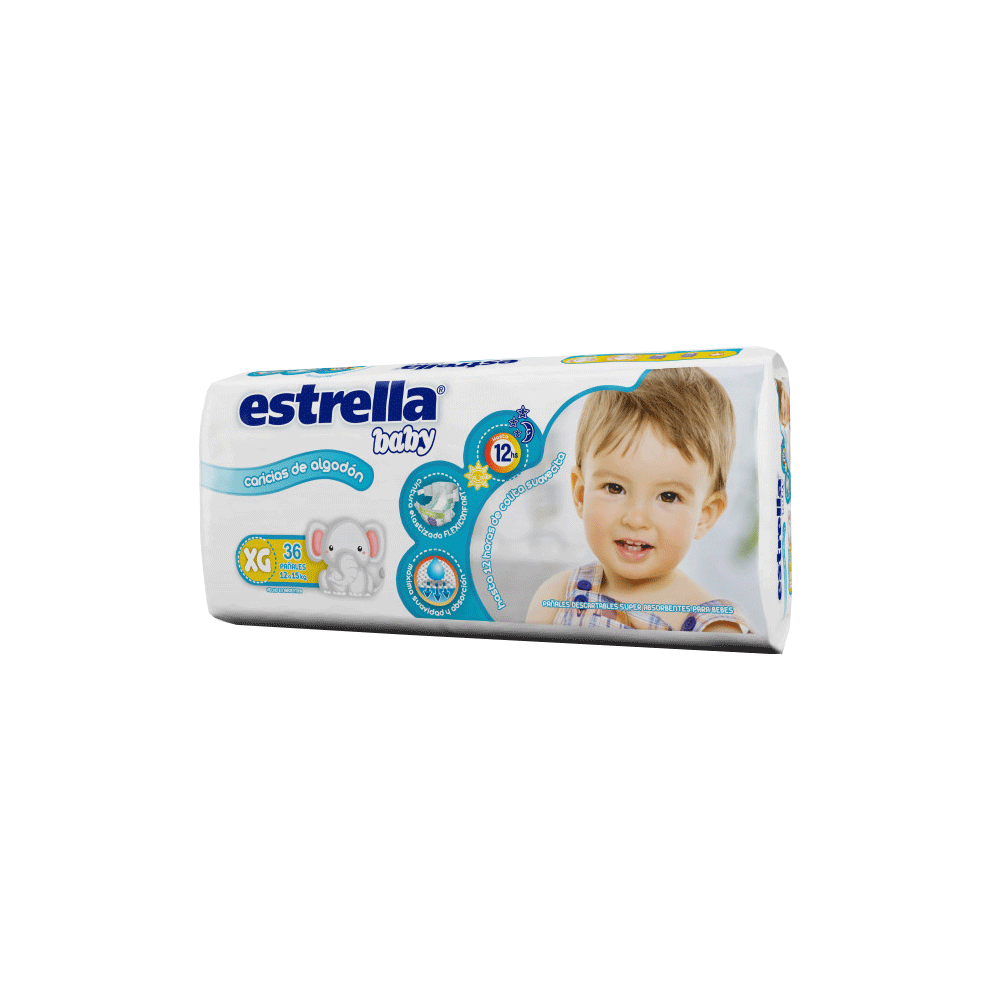 Estrella Baby Caricia de Alg Pañal Xg