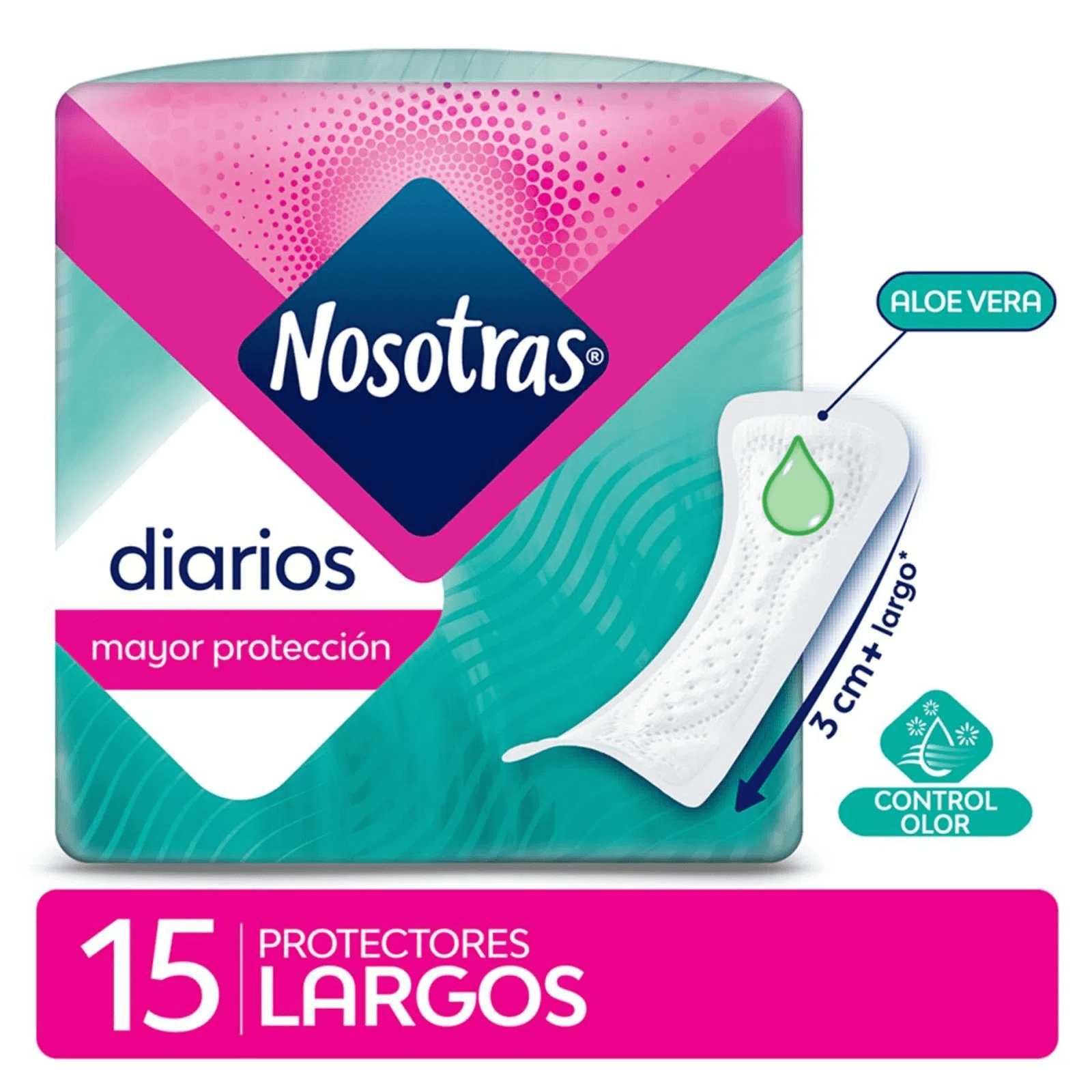 Nosotras Protectores Diario Largos C/aloe